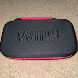 Nintendo Wii U Officially Licensed Gamepad Protective Carrying Case Gray/Pink